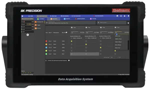 Interface for DAS1800 High Speed Data Acquisition Recorder